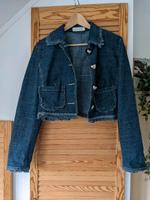 Y2K kürzere Jeansjacke Herz, Strass, Fransen Hannover - Herrenhausen-Stöcken Vorschau