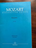 Requiem  KV 626 Bärenreiter Mozart Klavierauszug Wandsbek - Hamburg Farmsen-Berne Vorschau
