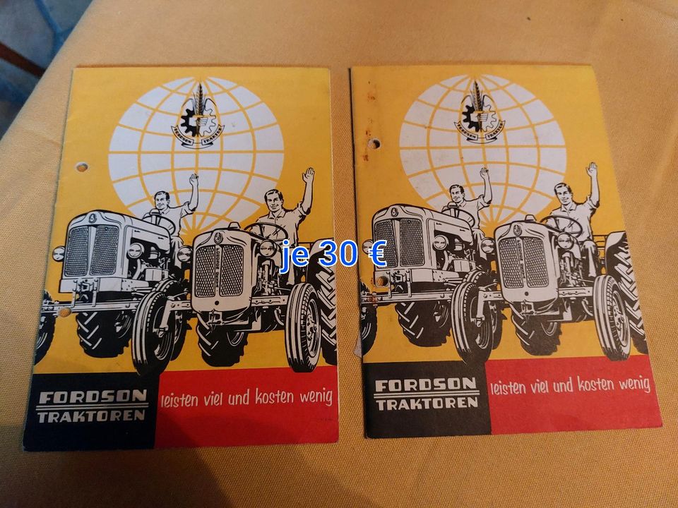 Fordson Traktor Prospekte in Seeshaupt