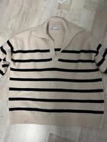 Pullover Zara Damen Oversize Gr. L Winter beige/ schwarz wie NEU Niedersachsen - Jork Vorschau