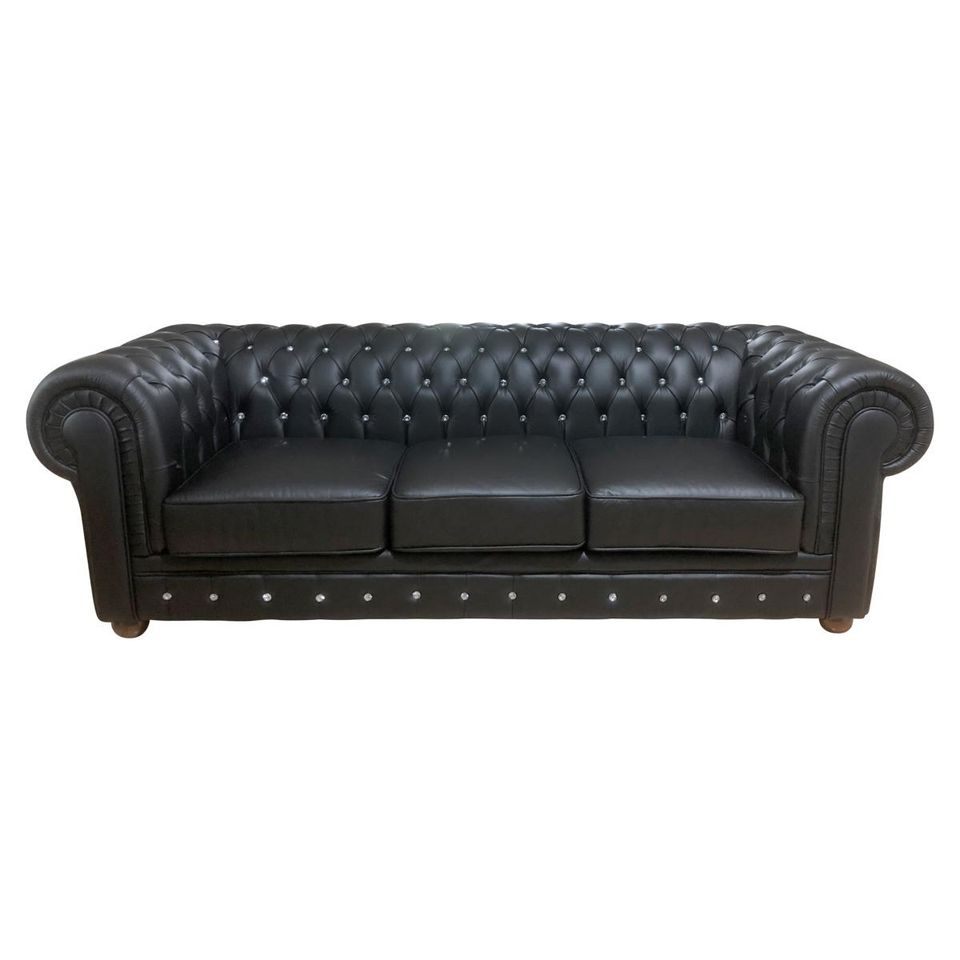 Chesterfield Newcastle Sofagarnitur 3/2/1 UVP*6.790 NEU schwarz in Centrum