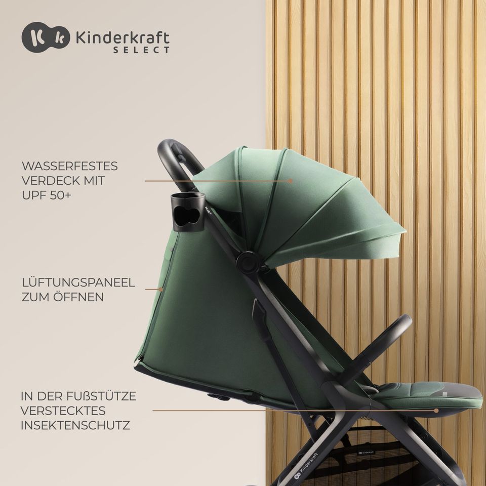 Kinderkraft Buggy NUBI 2 - Mystic Green - inkl. Zubehör - NEU in Fulda