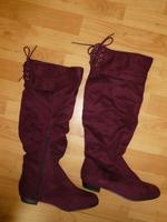 Stiefel - Langschaftstiefel - bordeaux - Größe 37 - bonprix Bonn - Beuel Vorschau