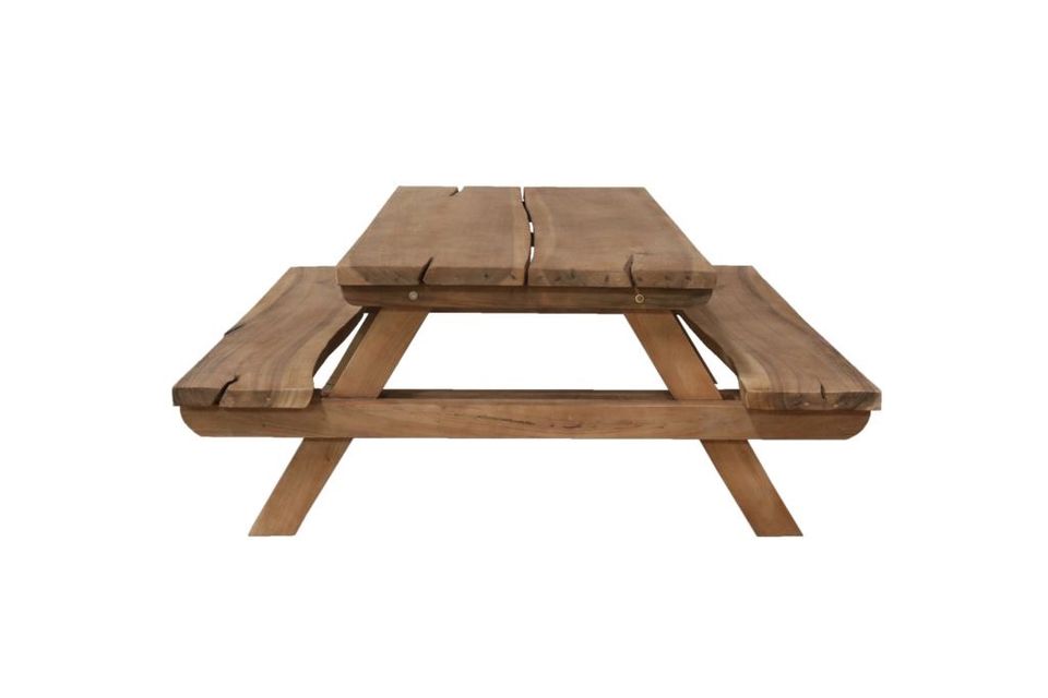 200 cm Gartentisch Picknicktisch mit 2x Bank Teakholz NEU Teak Holz Massiv Gartenmöbel Garten Möbel Echtholz ovaler Tisch Outdoor Table Tuin Braun Bänke Recheckig in Wermelskirchen