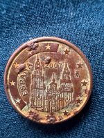 1 Cent Münze Spanien 2007 einzigartig Nordrhein-Westfalen - Lengerich Vorschau
