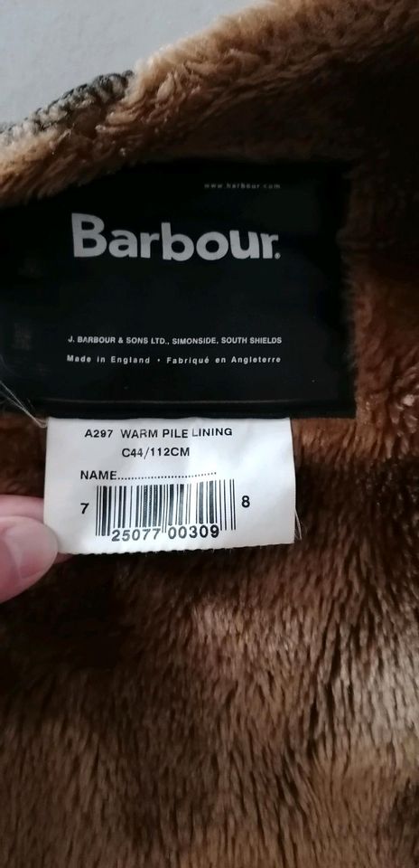 Barbour Innenfutter Kunstfell für Wachsjacke Bedale L/XL in Dörverden