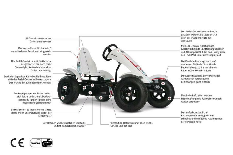 BERG Gokart RACE GTS E-BFR elektrischer Antrieb E-Bike Technik in Fröndenberg (Ruhr)