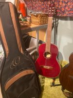 Ortega R121 3/4 WR Klassikgitarre Nylonsaiten Rot mit Tasche Niedersachsen - Bergen Vorschau