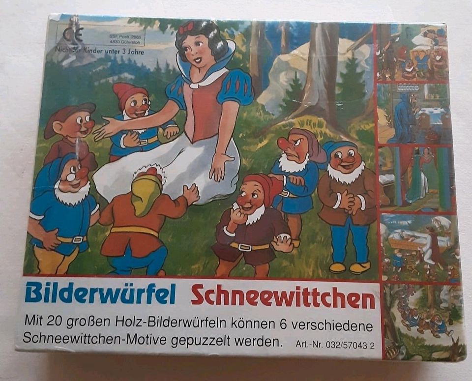 Würfelpuzzle Schneewittchen/Bilderwürfel/Holz/NEU/EINGESCHWEISST in Höxter