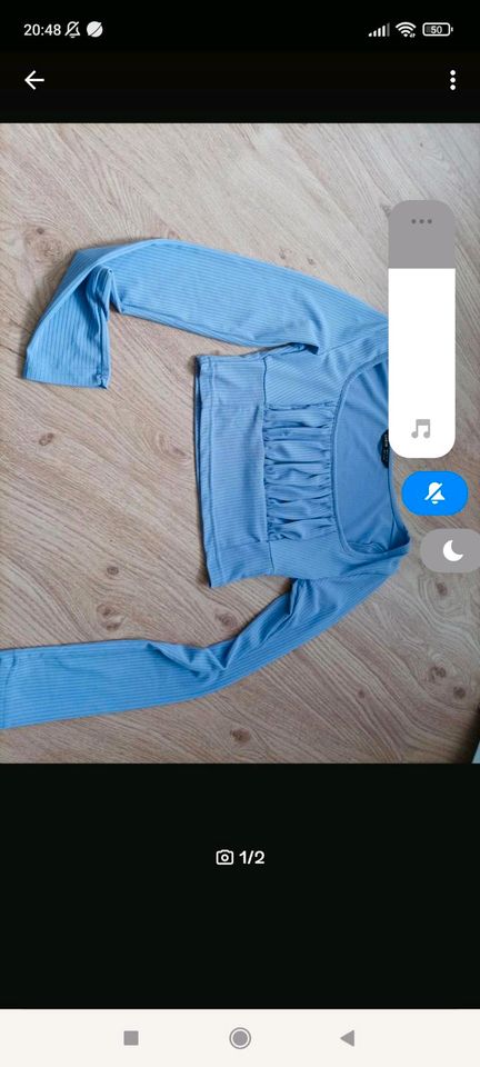 Oberteil T-Shirt Langarmshirt crop Top gr xs wie neu in Olsberg