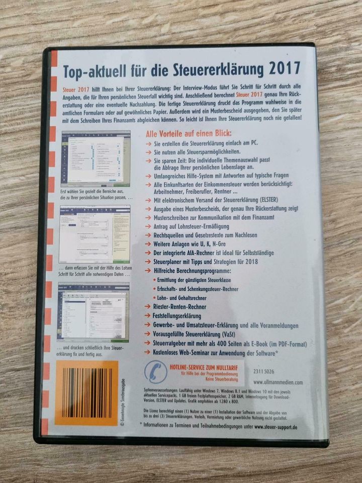 Steuerprogramm für Jahr 2017 in Pfaffenhofen a.d. Ilm