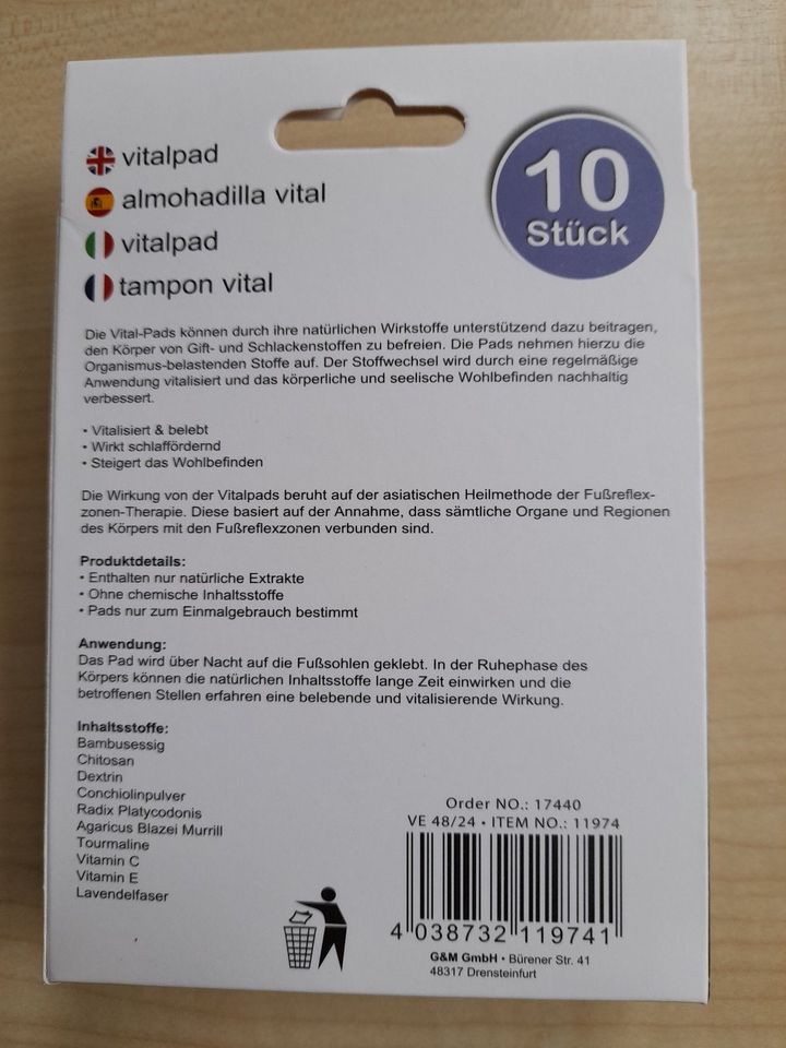 50x Lavendel Pads Fußpflaster / Entgiftung des Stoffwechsels in Stelle