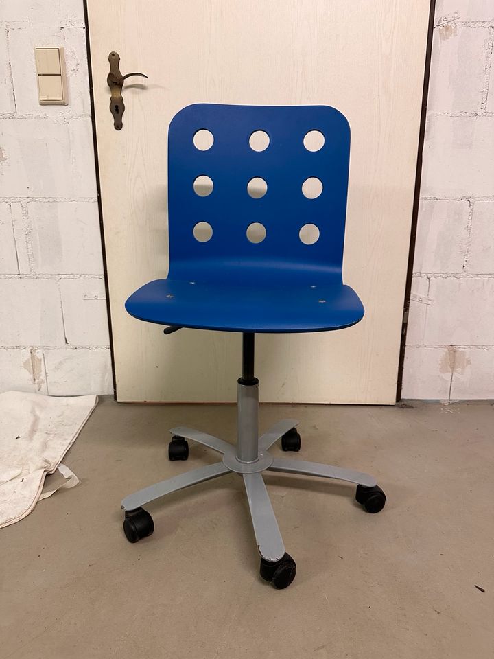 Blauer Schreibtischstuhl Ikea Jules in Poppenhausen