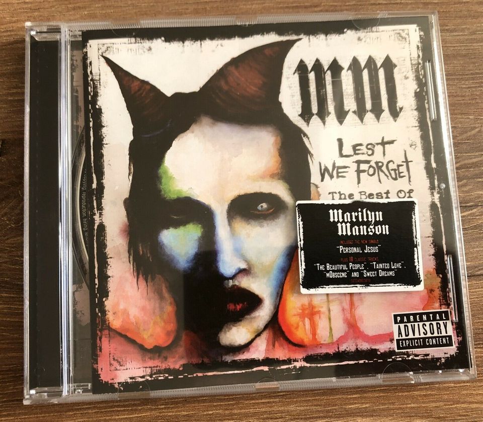 CD Marilyn Manson  Lest we forget  Best of in Berlin