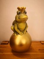 Deko Froschkönig auf Goldkugel Nordrhein-Westfalen - Grevenbroich Vorschau