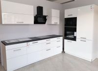 Neue  Einbauküche, Küche Weiß Hochglanz, komplett mit neuen E-Geräten. Nordrhein-Westfalen - Hamm Vorschau