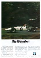 BMW Rennsport Qualität 1969 Werbung Reklame Vintage-Deko Baden-Württemberg - Steinen Vorschau