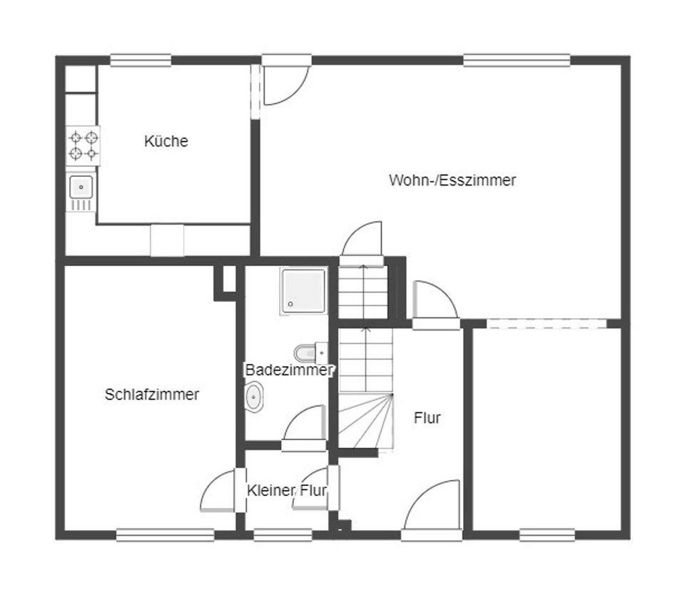 Zuhause gestalten: Renovierungsbedürftiges RMH mit Garten und massivem Schuppen in Vorstadtlage in Celle