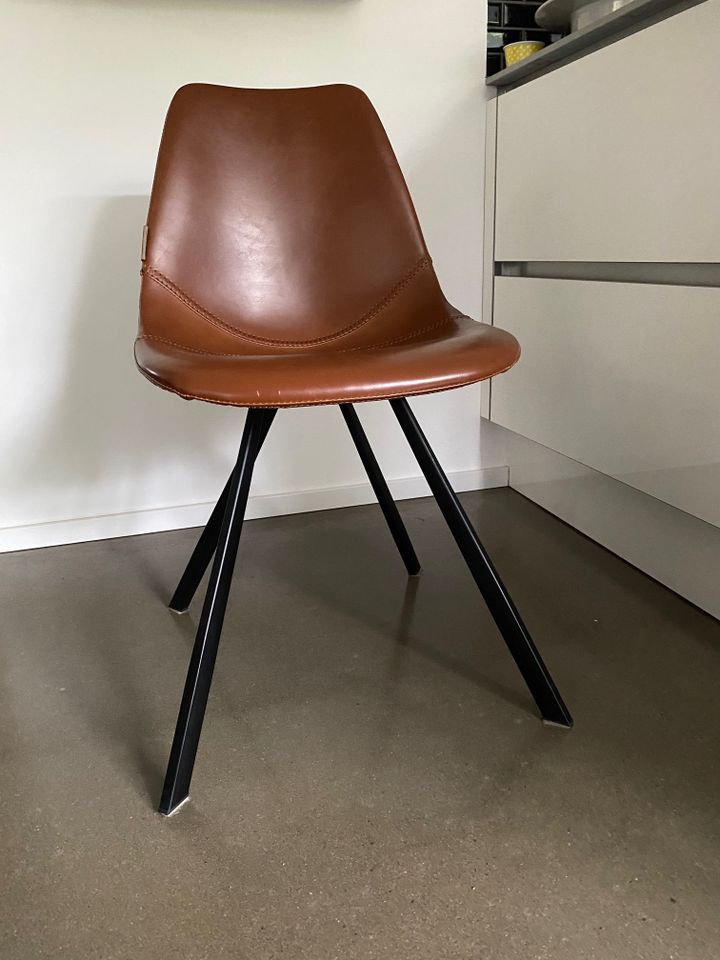 Stuhl Dutchbone Chair Franky, Vintage-Look, cognac, Kunstleder in Düren