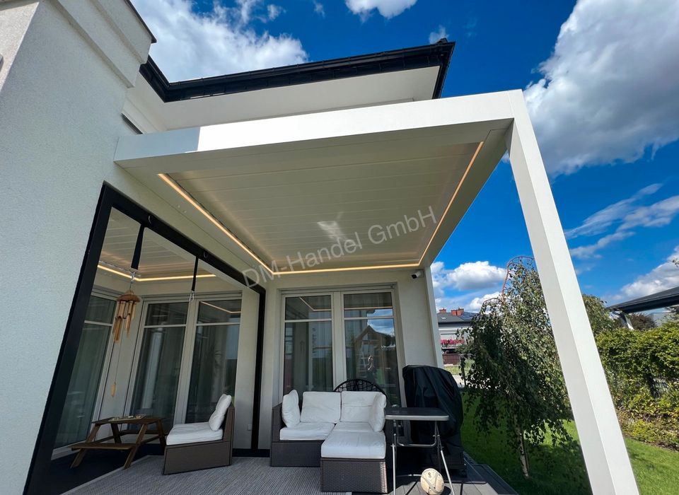 Überdachung 6,6x2m ✅ Pergola Lamellendach Terrassenüberdachung in Murrhardt