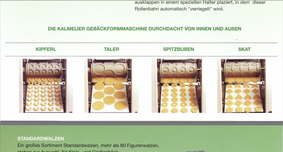 Kalmeijer Gebäckformwalze KGM „S“ und „O“ Spritz klein 1600-905 in Enger