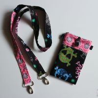 HANDMADE HANDY TASCHE GENÄHT HANDYHÜLLE SKULL SCHWARZ PINK Rheinland-Pfalz - Ahrbrück Vorschau