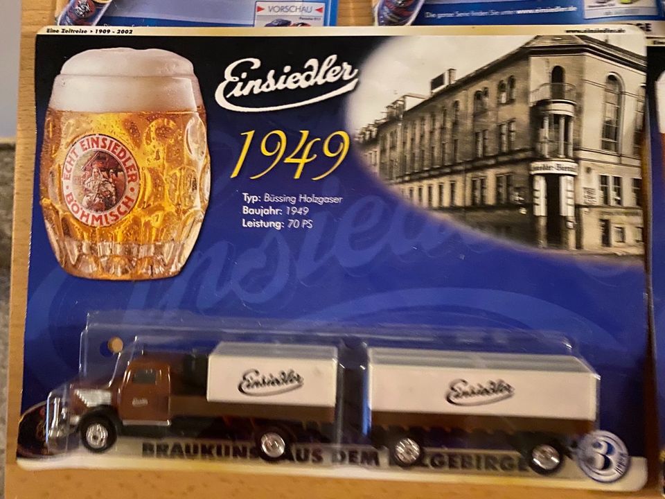 Einsiedler Bier  Truck 1949 1962 2002 + Autos in Neustrelitz