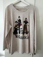 Beiger Pullover mit Aufdruck von Gina Benotti/ Größe 48 50 Hessen - Wetzlar Vorschau