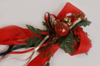 Kerzendekoration Weihnachts-Tisch-Kerzenschmuck rot Zieräpfel70er Bayern - Berching Vorschau