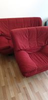 Rotes sofa mit dazugehörigen Sessel Essen - Essen-West Vorschau