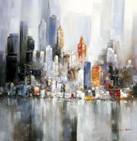 New York Manhattan Skyline im Winter II m98008 120x120cm Ölbild Berlin - Treptow Vorschau