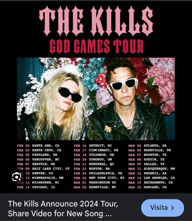 The Kills 2x Konzerttickets God Games,  Berlin Columbiahalle in Berlin