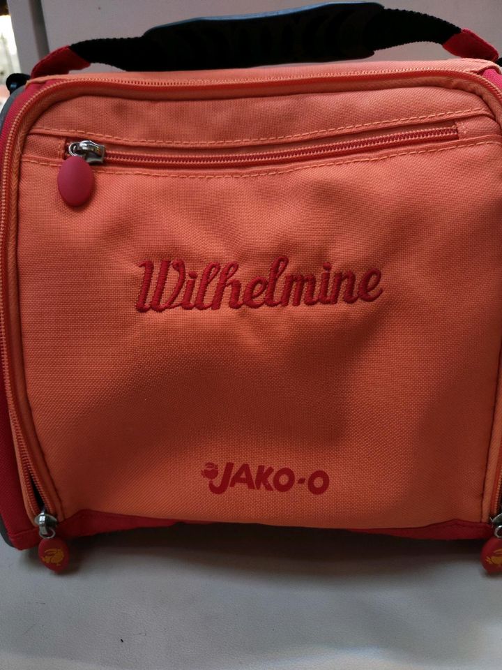 Trolleytasche von Jako-o orange rot mit Reflektorstreifen in Hainrode (Hainleite)