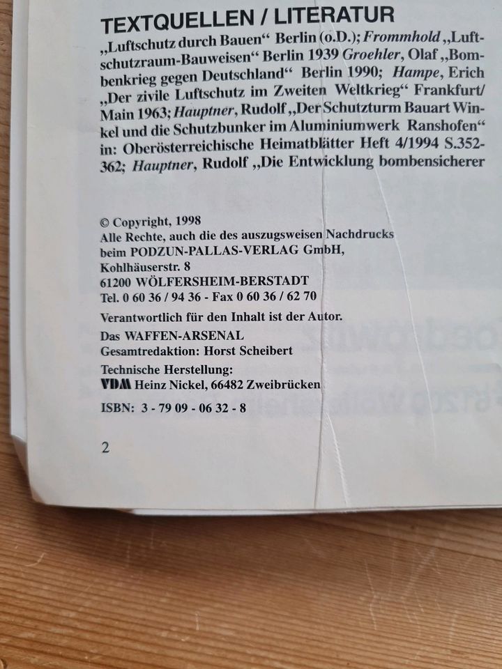 Waffen-Arsenal - Band 175 - Lutschutzräume 1936-heute - 1998 in Dresden