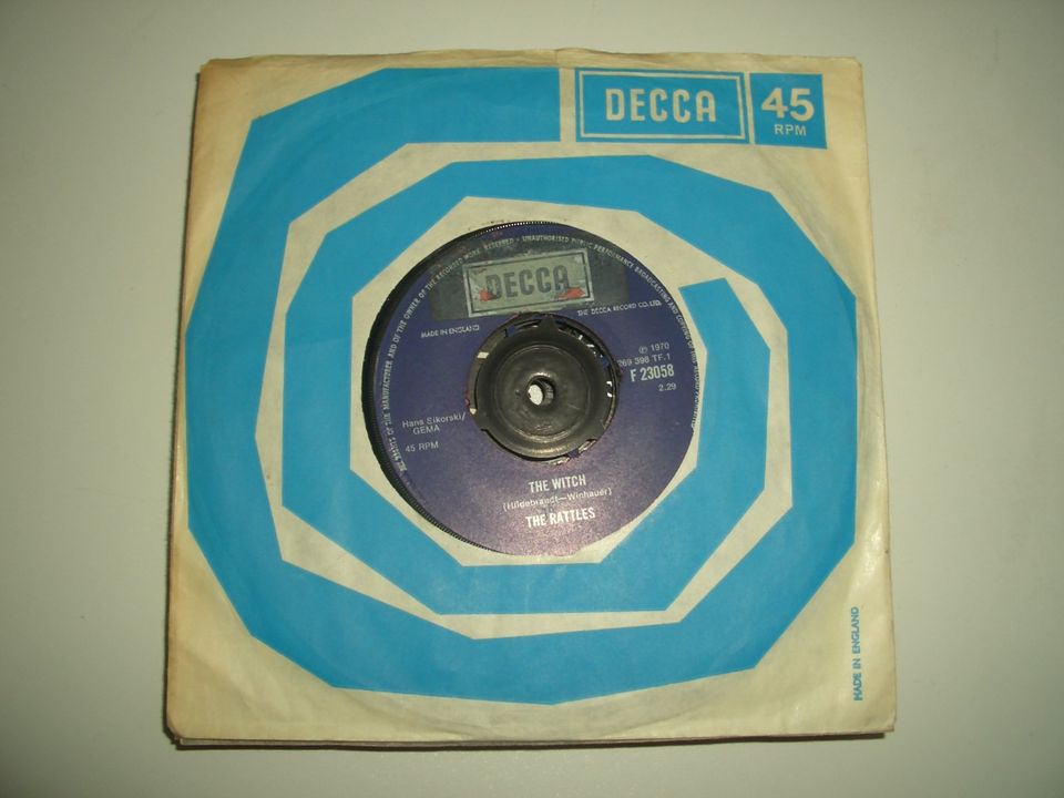 18 Vinyl-Single-Schallplatten, meist 60er Jahre, UK und US-Press. in Kuhardt