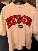 REVIEW Oversized T-shirt mit Logo Print  creme-weiß Hessen - Ebsdorfergrund Vorschau