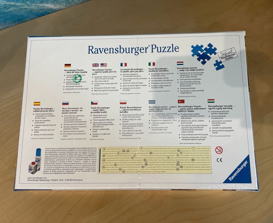 Ravensburger Puzzle - NEU -Chiemsee Hafen in Gstadt -RARITÄT in Stein