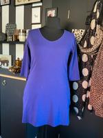 Esmara Long Shirt 3/4 Arm Lila Gr. 44/46 Baumwolle Niedersachsen - Uelzen Vorschau