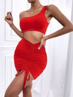 Bodycon-Kleid mit einer Schulter und ausgeschnittener Taille Nordrhein-Westfalen - Ennepetal Vorschau