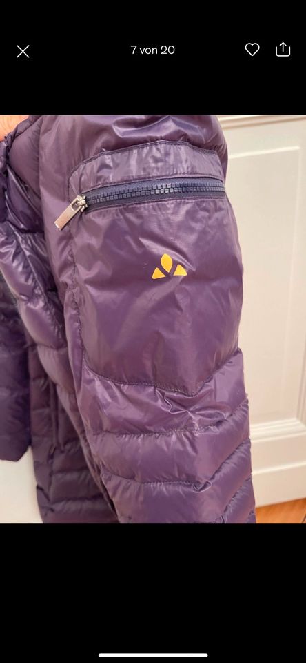 VAUDE Daunenmantel lila gelb L 42 Winter Mantel Daune in Berlin