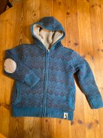 Vertbaudet Hoodie Strickjacke warm Teddyfleece Jacke petrol 128 Rheinland-Pfalz - Bad Dürkheim Vorschau