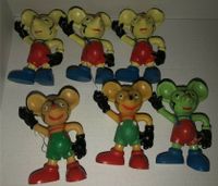 DDR Mickey Mäuse Hart Gummi- Figur 6 Stück Thüringen - Mühlhausen Vorschau