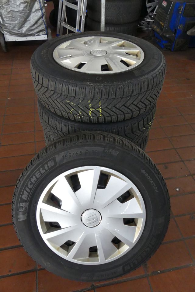 Seat Ibiza Winterradsatz Michelin 195/65 R15 NR.935 in Rheda-Wiedenbrück