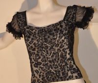 Corsage Bustier Korsett Top Leo - Design schwarz Netz Gr. 38 Bayern - Hersbruck Vorschau