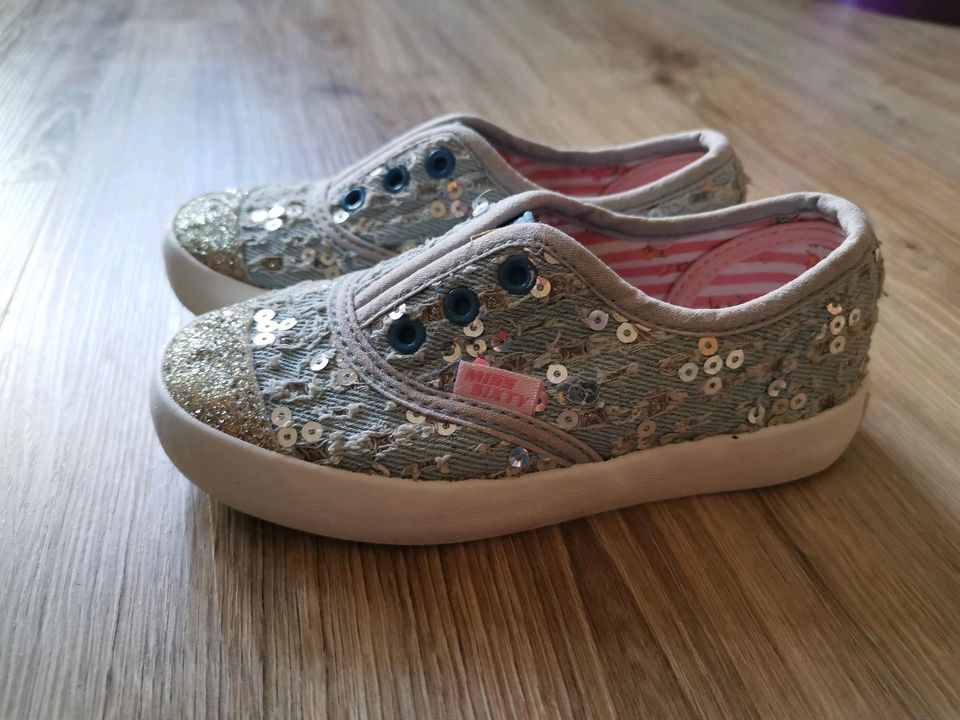 Sneaker Stoffschuhe Gr 26 Glitzer Pailletten miss sixty in Rostock