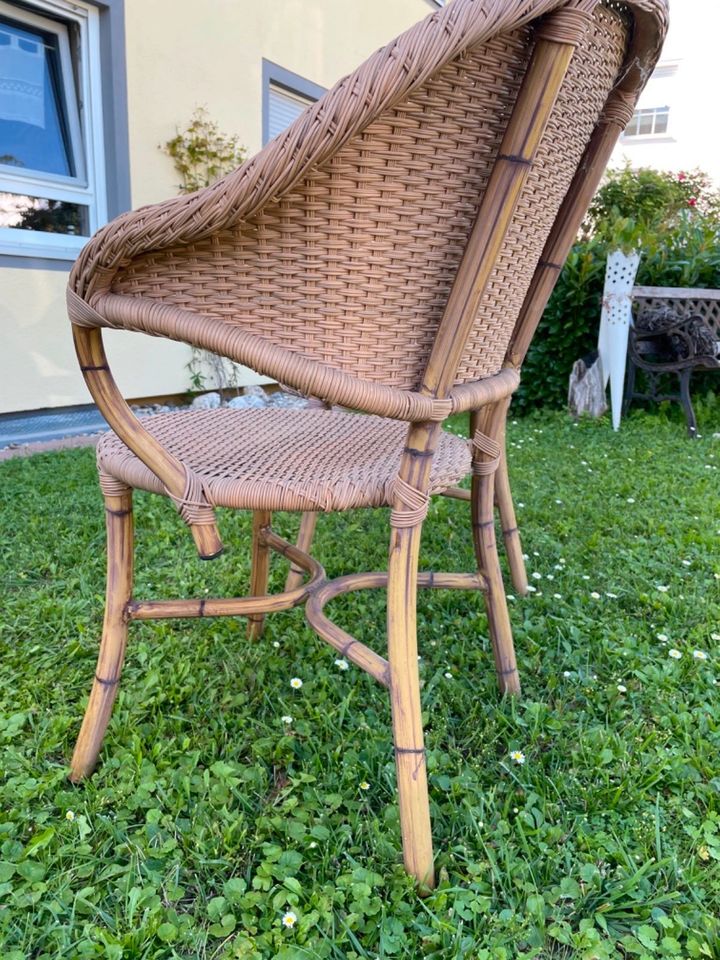 2 hochwertige Stuhlsessel mit Kunstrattan in Lahnstein