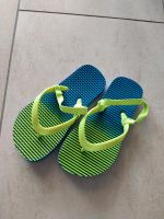 Badeschuhe Zehentrenner 27/28 Schlappen Schwimmen blau grün Bayern - Cadolzburg Vorschau