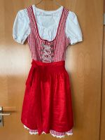 Dirndl Gr. 34 mit Bluse und Schürze, rot + weiß Stuttgart - Vaihingen Vorschau
