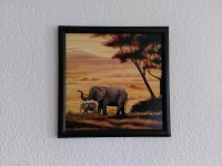 Deko-Bild, schwarz gerahmt: "Elefanten" (Savanne/Afrika) Nordrhein-Westfalen - Oberhausen Vorschau
