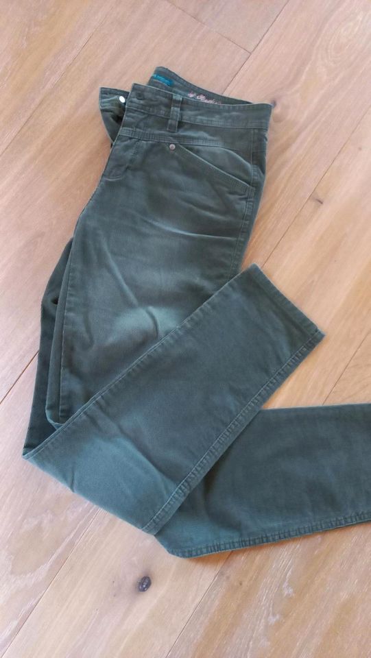 Cord Hose khaki olive, Jonas, Middle Waist, size 38/ length 32 in Ottobrunn